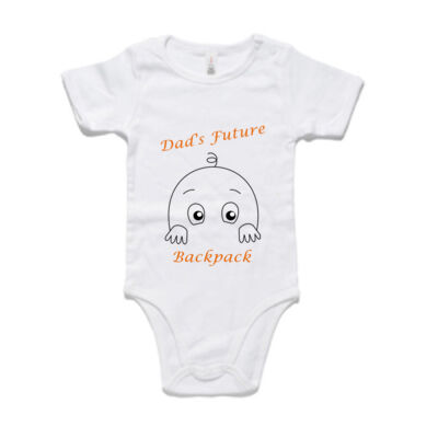Dad's  Motorcycle Unisex Future Backpack Romper Thumbnail