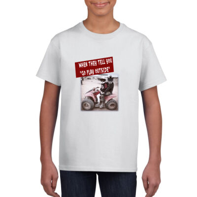 Motorcycle Quad Play Outside Kids Unisex Tee Thumbnail