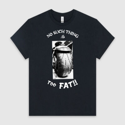 Men's Motorcycle cruiser tyre too fat Tee Thumbnail