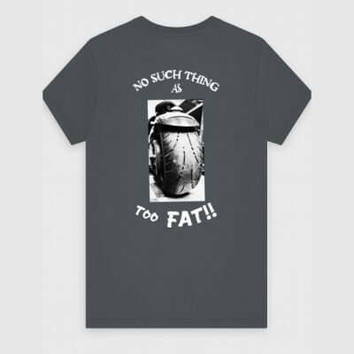 Women's Motorcycle cruiser tyre too fat Tee Thumbnail
