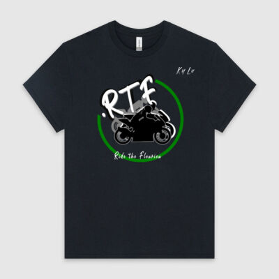 Pvt KyLu Ride The Fleurieu Motorcycle T Shirt Unisex Front Print 2 Thumbnail